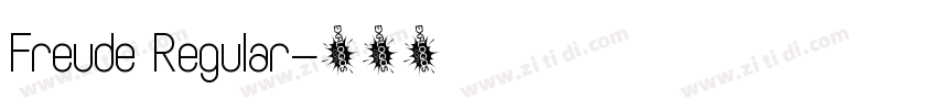 Freude Regular字体转换